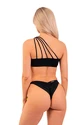 Badkleding Nebbia  One Shoulder Bandeau Bikini Top 448 Black