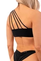 Badkleding Nebbia  One Shoulder Bandeau Bikini Top 448 Black