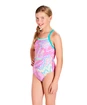 Badkleding voor meisjes Speedo  Orbit Groove Allover Thinstrap Crossback