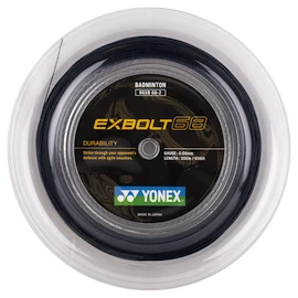 Badminton besnaring Yonex Exbolt 68 Black (200 m)