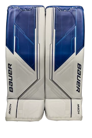 Beenbeschermers Bauer Supreme Mach - MTO white/blue Senior