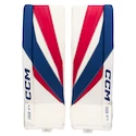 Beenbeschermers CCM Axis F5 White/Red/Blue Junior 26 + 1 inch