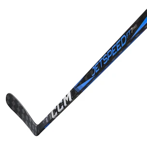 Composiet ijshockeystick CCM JetSpeed FT7 PRO Blue Junior 29 linkerhand naar beneden, flex 50