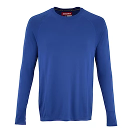 Compressie T-shirt CCM LS Premium Training Tee Royal Senior