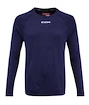 Compressie T-shirt CCM  LS Premium Training Tee True Navy Senior L