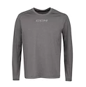 Compressie T-shirt CCM  Non Compression LS Tee Grey Senior