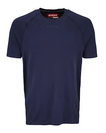 Compressie T-shirt CCM SS Premium Training Tee True Navy Senior