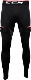 Compressiebroek met kruisbeschermer CCM Pant Jock Senior