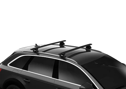 Dakdrager Thule met EVO WingBar Zwart Audi A3 Sportback (8V) 5-Dr Hatchback met geïntegreerde dakrails 13-20