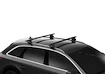 Dakdrager Thule met EVO WingBar Zwart Audi A3 Sportback (8Y) 5-Dr Hatchback met geïntegreerde dakrails 20+