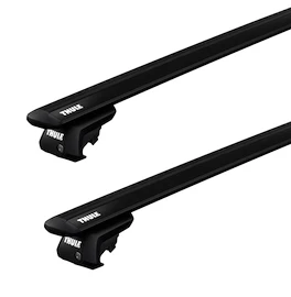 Dakdrager Thule met EVO WingBar Zwart Audi A6 Allroad 5-Dr Estate met dakrails 19-24