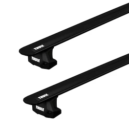 Dakdrager Thule met EVO WingBar Zwart BMW 1-series 3-Dr Hatchback met vaste punten 07-11