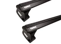 Dakdrager Thule met EVO WingBar Zwart BMW 2-Series Gran Tourer (F46) 5-Dr MPV met geïntegreerde dakrails 15-22