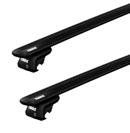 Dakdrager Thule met EVO WingBar Zwart BMW 5-Dr SUV met dakrails 07-13