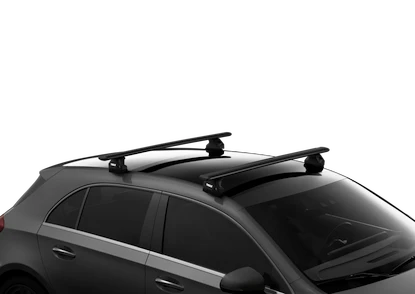 Dakdrager Thule met EVO WingBar Zwart BMW 5-Series Gran Turismo 5-Dr Hatchback met vaste punten 09-17