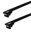 Dakdrager Thule met EVO WingBar Zwart BMW X5 5-Dr SUV met dakrails 00-03