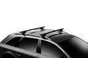 Dakdrager Thule met EVO WingBar Zwart BMW X5 5-Dr SUV met dakrails 00-03