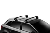 Dakdrager Thule met EVO WingBar Zwart Ford Fiesta 5-Dr Hatchback met kaal dak 08-17