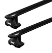 Dakdrager Thule met EVO WingBar Zwart Ford Ranger 2-Dr Single-cab met kaal dak 11-21