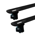 Dakdrager Thule met EVO WingBar Zwart Mini Cooper 3-Dr Hatchback met geïntegreerde dakrails 14-21