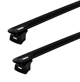 Dakdrager Thule met EVO WingBar Zwart Volkswagen Polo (Mk. III) 3-Dr Hatchback met vaste punten 00-01