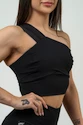 Dames bh Nebbia Intense Women's High Support Sports Bra Asymmetric 841 Black