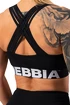 Dames bh Nebbia  Medium Impact Cross Back Sports Bra 410 black