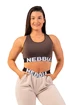 Dames bh Nebbia  Medium Impact Cross Back Sports Bra 410 brown