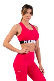 Dames bh Nebbia Medium Impact Cross Back Sports Bra 410 pink