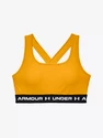 Dames bh Under Armour  Crossback Mid Bra-GLD