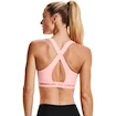 Dames bh Under Armour  Crossback Mid Bra pink