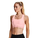 Dames bh Under Armour  Crossback Mid Bra pink S