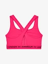 Dames bh Under Armour  Crossback Mid Bra-PNK