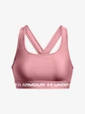 Dames bh Under Armour  Crossback Mid Bra-PNK