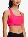 Dames bh Under Armour  Crossback Mid Bra-PNK