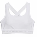 Dames bh Under Armour  Crossback Mid Bra-WHT