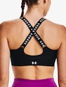 Dames bh Under Armour  Infinity High Bra Zip-BLK