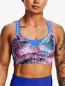 Dames bh Under Armour  Infinity High Print Bra-PNK