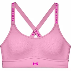 Dames bh Under Armour Infinity Mid Bra pink