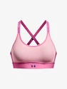 Dames bh Under Armour  Infinity Mid Bra-PNK