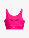 Dames bh Under Armour  Infinity Pintuck Mid-PNK