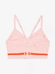 Dames bh Under Armour  Seamless Low Long Htr Bra pink Beta Tint