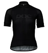 Dames fietsshirt POC  W's Essential Road Logo Jersey Uranium Black