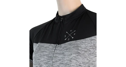 Dames fietsshirt Sensor  Cyklo Motion Grey/Black