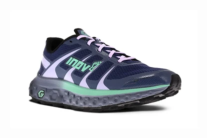 Dames hardloopschoenen Inov-8 Trailfly Ultra G 300 Max W (S) Navy/Mint/Black  UK 6,5