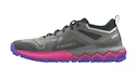 Dames hardloopschoenen Mizuno Wave Ibuki 4 Ghost Gray/High-Vis Pink/Purple Punch  UK 8,5