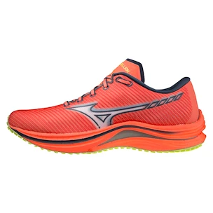 Dames hardloopschoenen Mizuno  Wave Rebellion Neon Flame/White