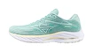 Dames hardloopschoenen Mizuno  Wave Rider 27 Eggshell Blue/White/Anise Flower