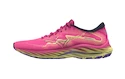 Dames hardloopschoenen Mizuno  Wave Rider 27 High-Vis Pink/Ombre Blue/Luminous  UK 5,5