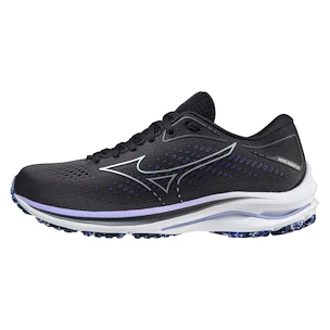 Dames hardloopschoenen Mizuno  Wave Rider Wave Rider 25 / Blackened Pearl / 10077C / Violet Glow